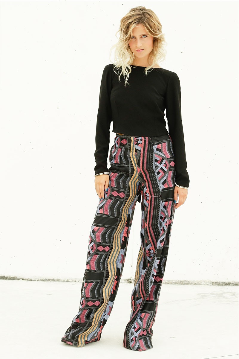 pantalon palazzo estampado etnico invitadas bodas bautizo nochevieja comunion shoponline apparentia collection nueva coleccion otono invierno 2016