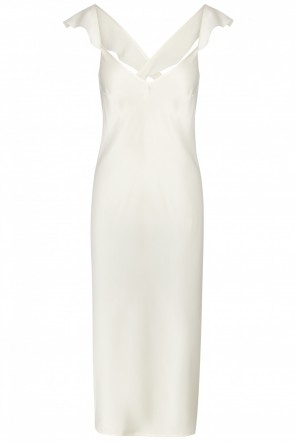 comprar online camison blanco espalda cruzada con volantes de apparentia para noche de bodas regalo de novia wedding