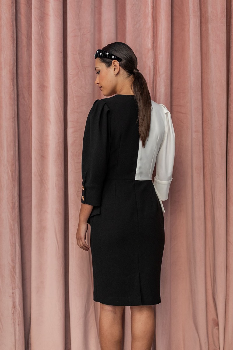 comprar online vestidos blancos y negros para invitadas elegantes eventos ocasiones especiales apparentia