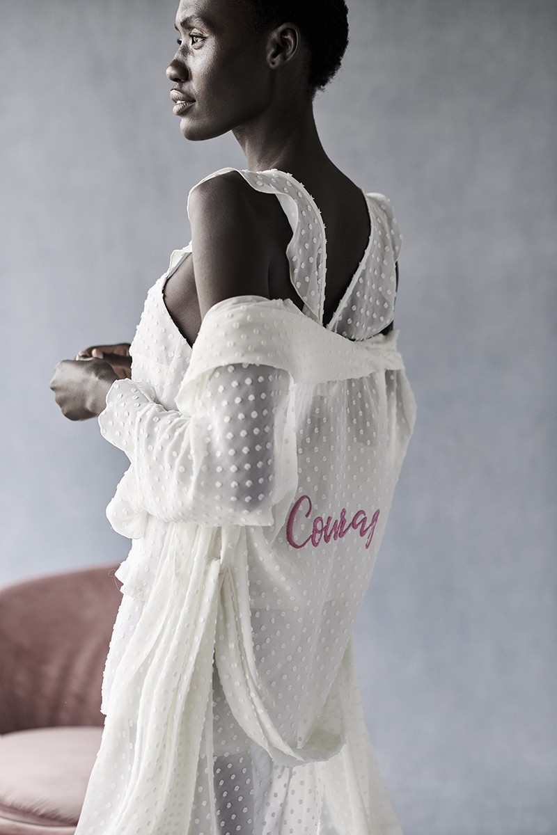 comprar online pijama de plumetti top con volantes cruzados y escote en pico y short