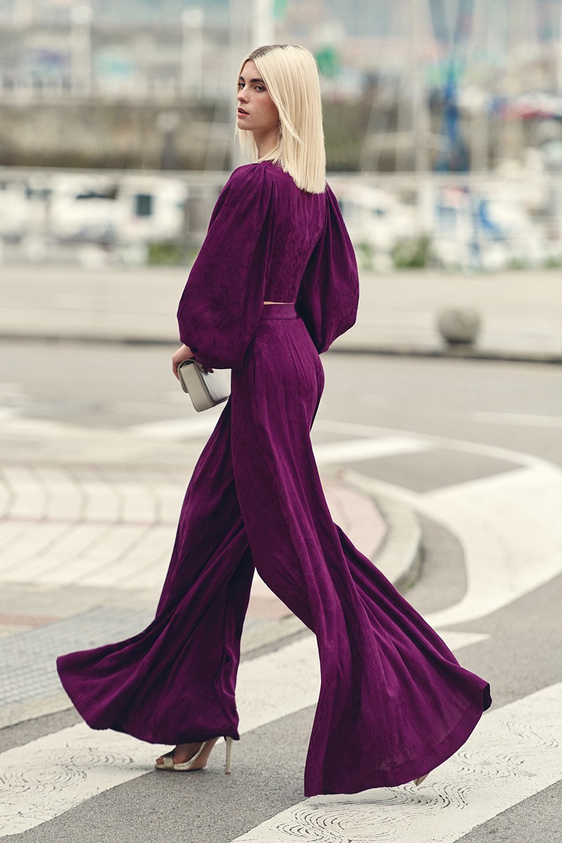 falda pantalon morado para invitada evento, boda, graduación, fiesta, mamá de comunion, bautizo, shop online, compra online