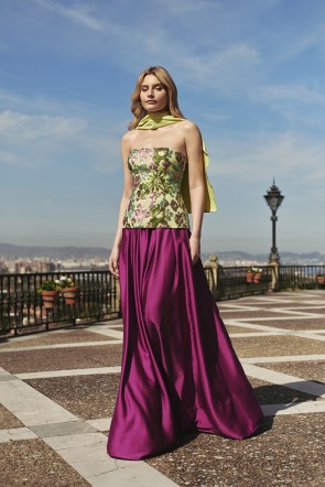 falda de satén morada larga para invitada boda, graduación, evento, fiesta de verano, shop online