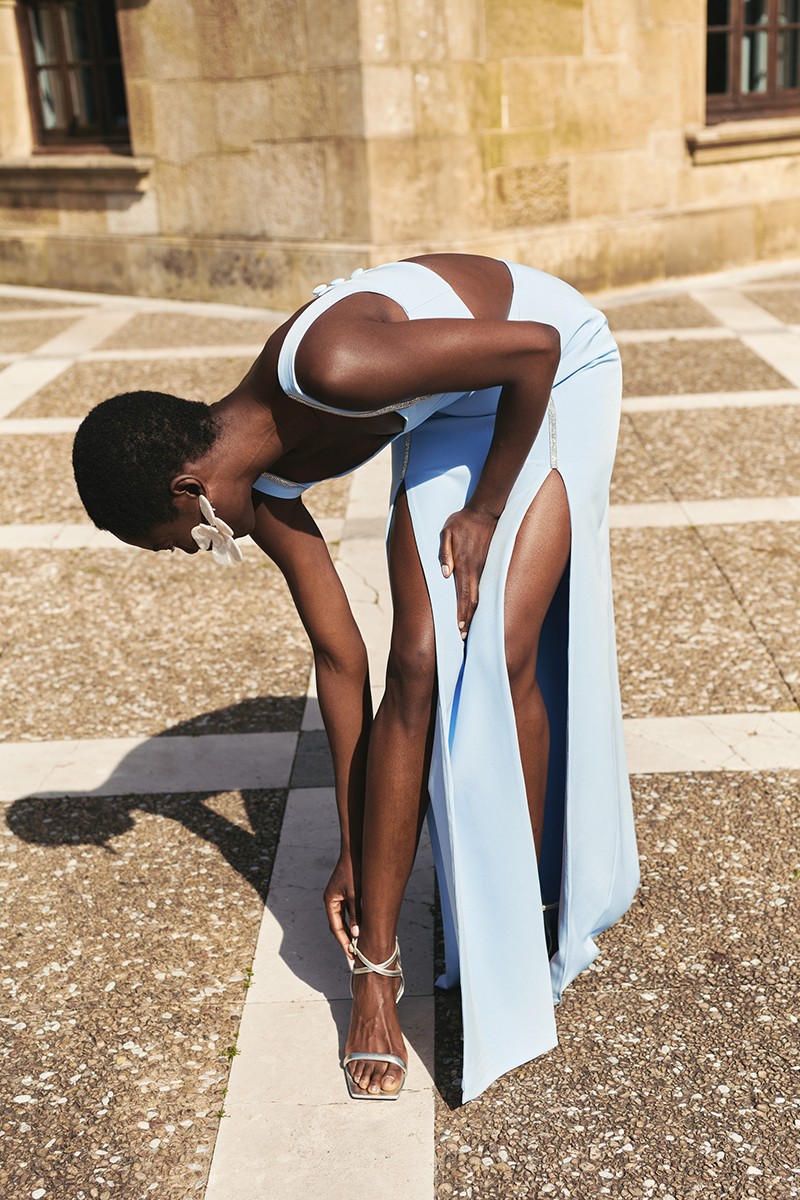 comprar vestido largo azul claro para boda, fiesta, gala, graduación online. 