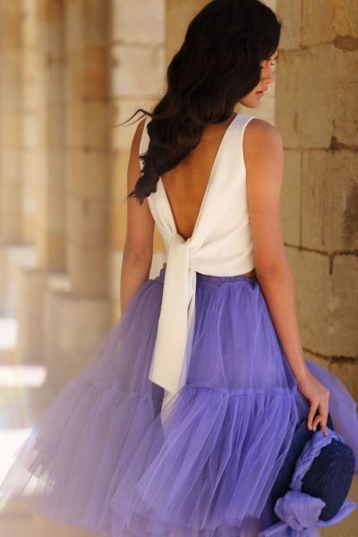 canotier con lazo lila para boda fiesta evento coctel bautizo comunion graduacion de apparentia